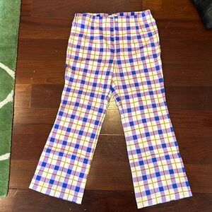 NWT Maeve by Anthropologie plaid pants, size L